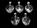 [Video]High Quality Crystal AAA Heart cut Pendant 14x14mm Silver925