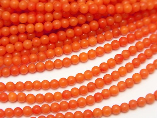 Coral, Round Gemstone Beads