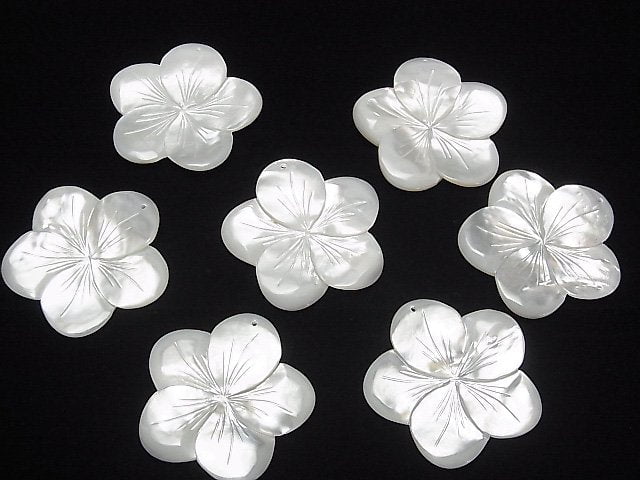 [Video] High quality White Shell AAA Flower 38mm 1pc $5.79!