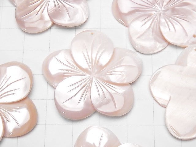 [Video] High Quality Pink Shell AAA Flower 38mm 1pc $5.79!
