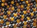Round, Tiger's Eye Gemstone Beads