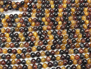 1strand $8.79! High quality Tiger's Eye AAA 3 color mix Round 4mm 1strand beads (aprx.15inch / 38cm)