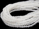 White Jade Round 4mm 1strand beads (aprx.15inch / 36cm)
