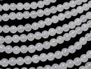 White Jade Round 6mm 1strand beads (aprx.15inch/36cm)