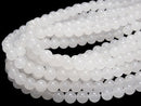 White Jade Round 8mm 1strand beads (aprx.15inch/35cm)