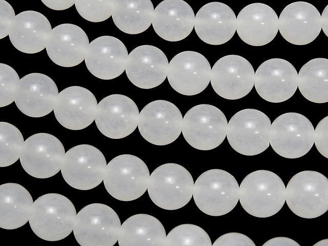White Jade Round 10mm 1strand beads (aprx.15inch / 36cm)