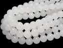 White Jade Round 12mm 1strand beads (aprx.15inch / 38cm)