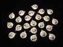 14KGF Charm Sand Dollar 11x10mm 1pc