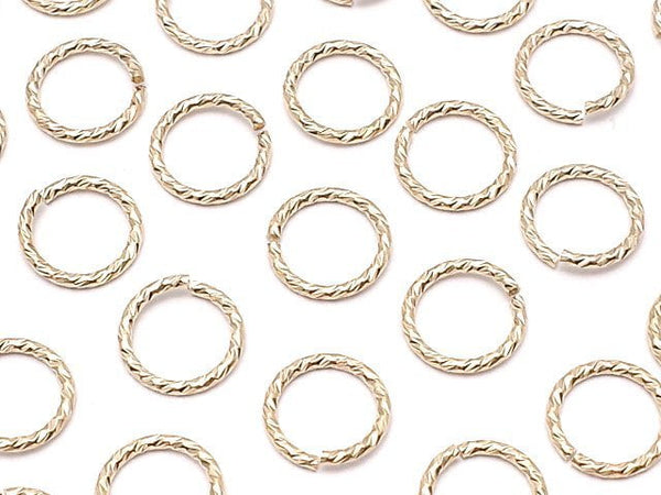 14KGF Jump Ring (Openable) Sparkle [4mm]-[9.5mm] Gauge 0.7mm 10pcs