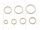 14KGF Jump Ring (Openable) Sparkle [4mm]-[9.5mm] Gauge 0.7mm 10pcs