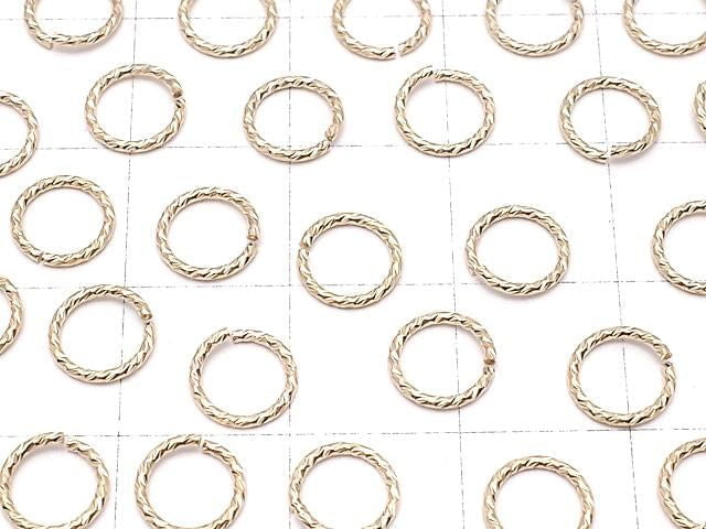 14KGF Jump Ring (Open/Close Type) Sparkle [4mm]-[9.5mm] Gauge 0.7mm 10pcs