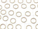 14KGF Jump Ring (Openable) Sparkle [4mm]-[9.5mm] Gauge 0.7mm 10pcs