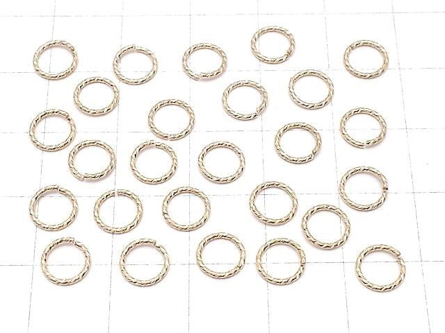 14KGF Jump Ring (Open/Close Type) Sparkle [4mm]-[9.5mm] Gauge 0.7mm 10pcs