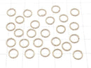 14K Gold Sparkle Jump Rings (Open and Close Type) [4mm]-[9.5mm] Gauge 0.7mm, 10 Pieces