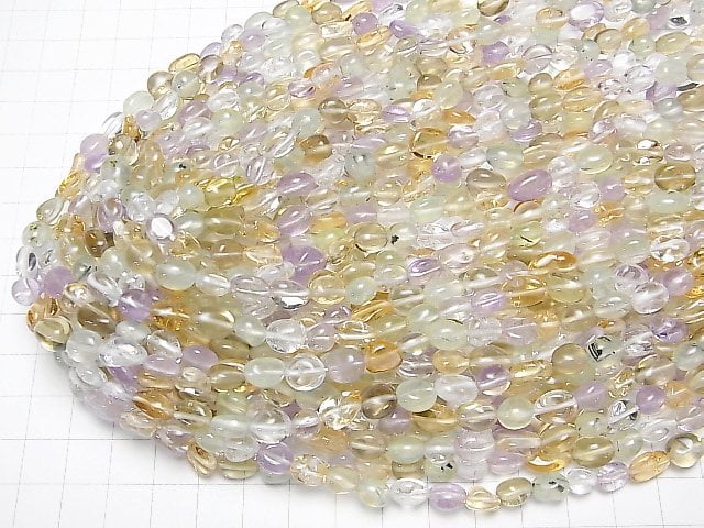 [Video] Mixed Stone Nugget 1strand beads (aprx.15inch / 37cm)