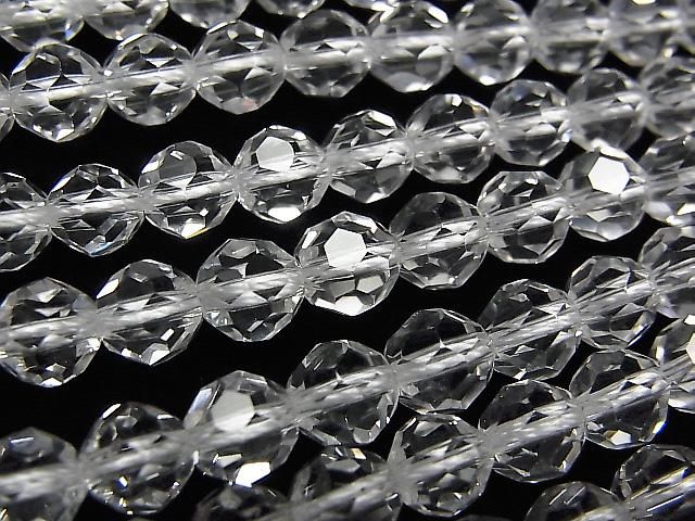[Video] Crystal AAA+ "Buckyball" Faceted Round 6mm 1/4 or 1-strand beads (approx. 15 inch/38 cm)