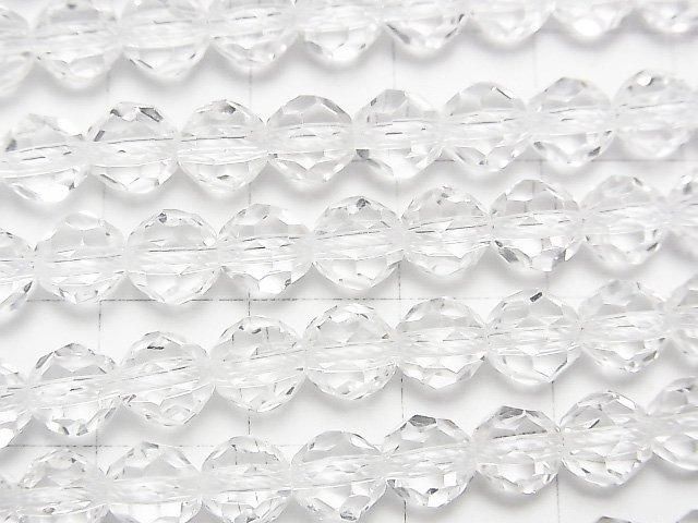 [Video] Crystal AAA+ "Buckyball" Faceted Round 6mm 1/4 or 1-strand beads (approx. 15 inch/38 cm)