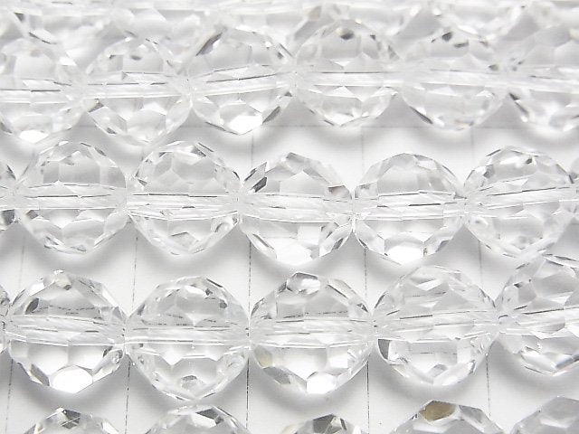 [Video] Crystal AAA+ "Buckyball" Faceted Round 10mm 1/4 or 1strand beads (aprx.15inch / 38cm)
