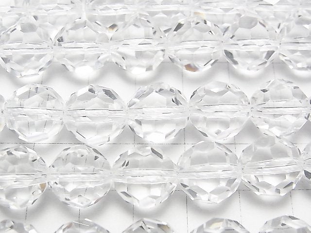 [Video] Crystal AAA+ "Buckyball" Faceted Round 12mm 1/4 or 1-strand beads (approx. 15 inches/36 cm)