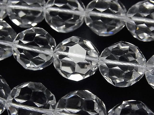 [Video] Crystal AAA+ "Buckyball" Faceted Round 14mm 1/4 or 1strand beads (aprx.15inch/36cm)