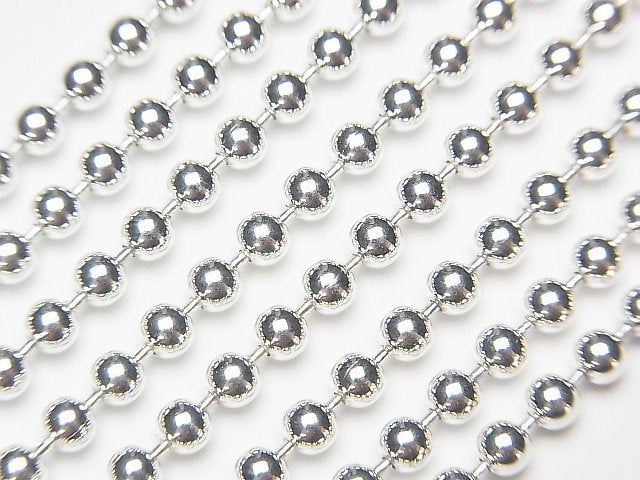 Silver925 Ball Chain 3mm Pure Silver Finish [50cm][60cm] Necklace 1pc