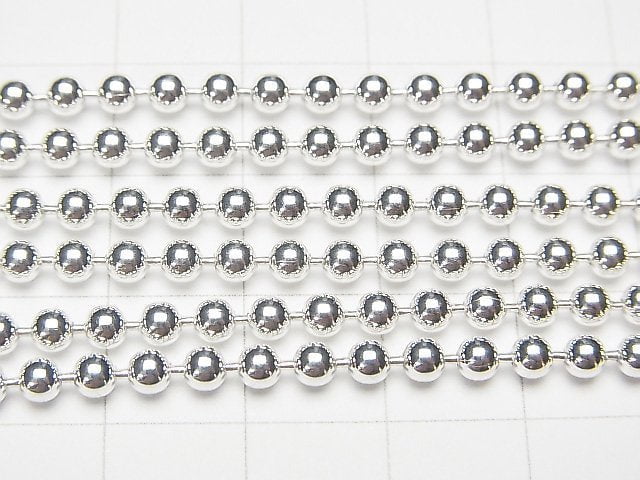 Silver925 Ball Chain 3mm Pure Silver Finish [50cm][60cm] Necklace 1pc