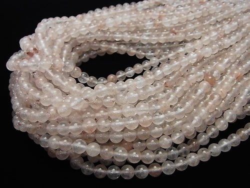 Pink Color Quartz Round 6mm 1strand beads (aprx.15inch / 37cm)