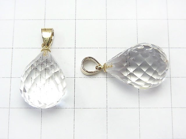 Hochwertiger Kristall AAA facettierter Tropfenanhänger 18 x 13 x 13 mm 18 KGP