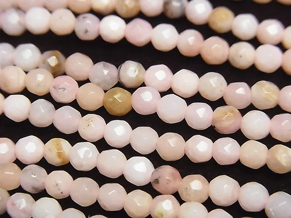 1strand $13.99! Pink Opal AA 32 Faceted Round 4 mm 1strand beads (aprx.15 inch / 38 cm)