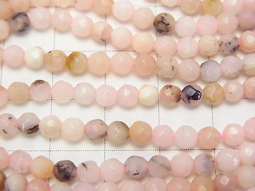 1strand $13.99! Pink Opal AA 32 Faceted Round 4 mm 1strand beads (aprx.15 inch / 38 cm)