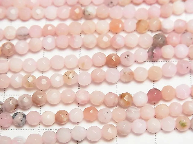 1strand $13.99! Pink Opal AA 32 Faceted Round 4 mm 1strand beads (aprx.15 inch / 38 cm)