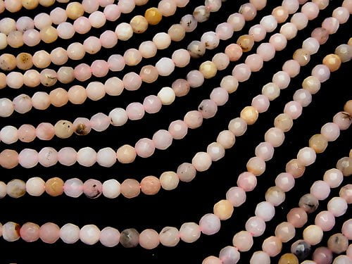 1strand $13.99! Pink Opal AA 32 Faceted Round 4 mm 1strand beads (aprx.15 inch / 38 cm)