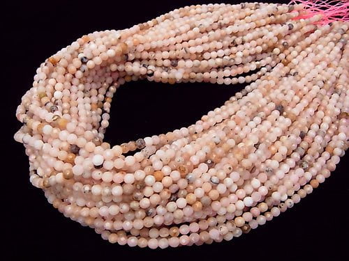 1strand $13.99! Pink Opal AA 32 Faceted Round 4 mm 1strand beads (aprx.15 inch / 38 cm)