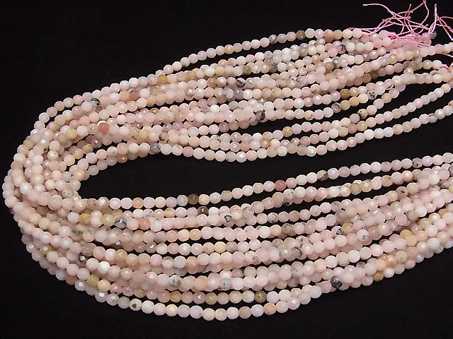 1strand $13.99! Pink Opal AA 32 Faceted Round 4 mm 1strand beads (aprx.15 inch / 38 cm)