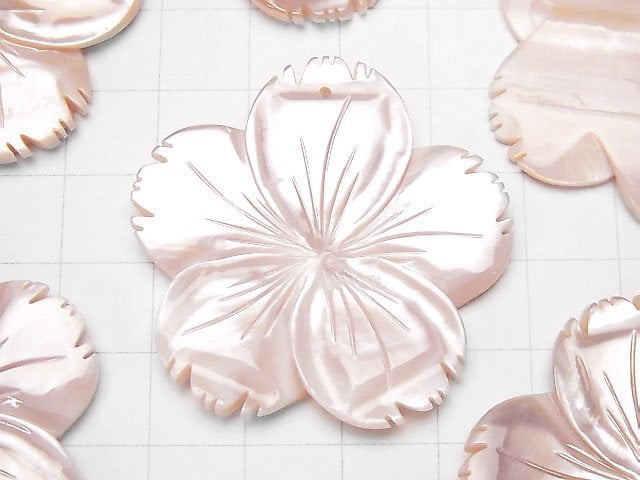 [Video] High Quality Pink Shell AAA Flower 40mm 1pc $7.79!