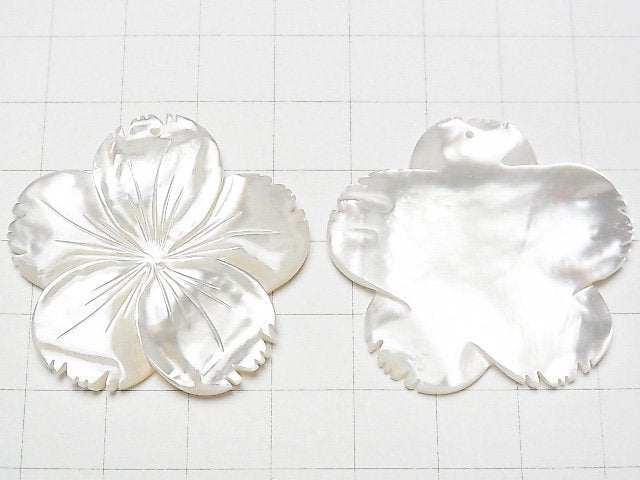 [Video] High quality White Shell AAA Flower 40mm 1pc $5.79!