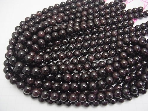 Sale!  Garnet AA- Round 10mm half or 1strand beads (aprx.14inch/35cm)