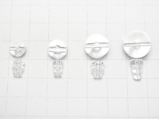 [Video] Crystal Quartz AAA-T-Hole Beads [8mm][10mm][12mm][14mm] 1 set
