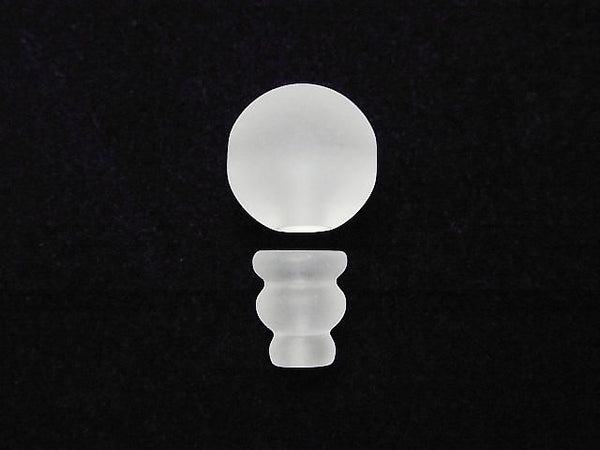 Frosted Quartz AAA T-Hole Beads [8mm][10mm][12mm][14mm] 1 pack
