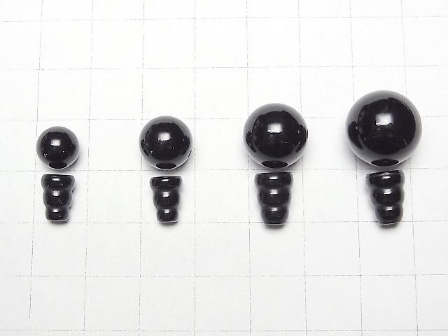Onyx AAA T-Hole Beads [8mm][10mm][12mm][14mm] 1 set