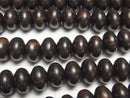 Ebony Wood  Rondelle 10x10x6mm 1strand beads (aprx.15inch/38cm)