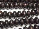 Ebony Wood  Rondelle 10x10x6mm 1strand beads (aprx.15inch/38cm)