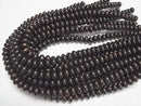 Ebony Wood  Rondelle 10x10x6mm 1strand beads (aprx.15inch/38cm)