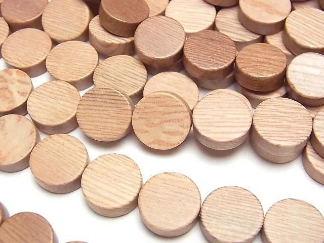 Rosewood Coin 10x10x4mm 1-strand beads (approx. 15 inches/38 cm)
