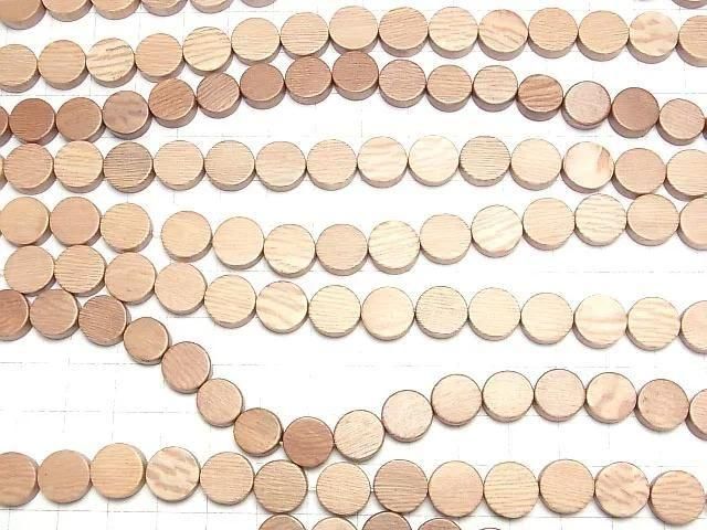 Rosewood Coin 10x10x4mm 1-strand beads (approx. 15 inches/38 cm)