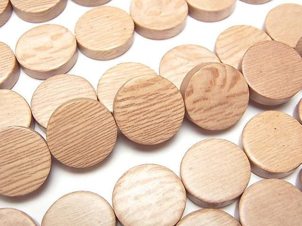 Rosewood Coin 15x15x5mm 1strand beads (aprx.15inch/38cm)