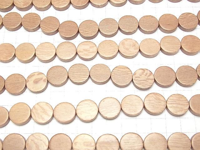 Rosewood Coin 15x15x5mm 1strand beads (aprx.15inch/38cm)