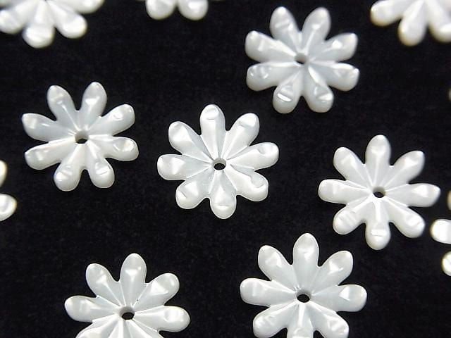 [Video] High-Quality White Shell (Silver-lip Oyster) AAA Margaret [6mm][8mm][10mm][12mm] Center Hole 4pcs