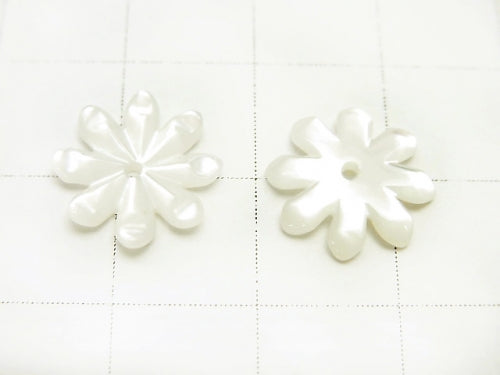 [Video] High Quality white Shell (Silver-lip Oyster)AAA Margaret [6mm][8mm][10mm][12mm] Center hole 4pcs