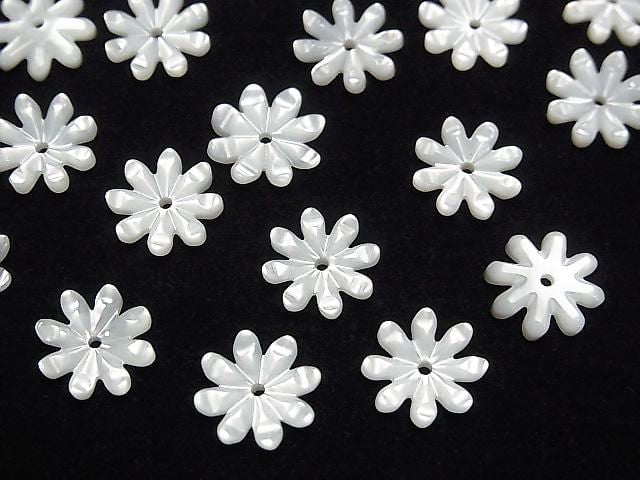 [Video] High-Quality White Shell (Silver-lip Oyster) AAA Margaret [6mm][8mm][10mm][12mm] Center Hole 4pcs